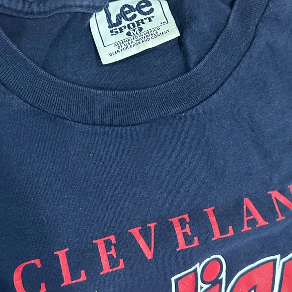 Vintage 1990’s Men’s Lee Sport Cleveland Indians Baseball Shirt Size Medium - Picture 4 of 8